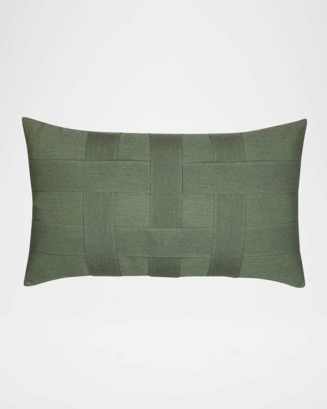 Basketweave Lumbar Pillow, 12" x 20"